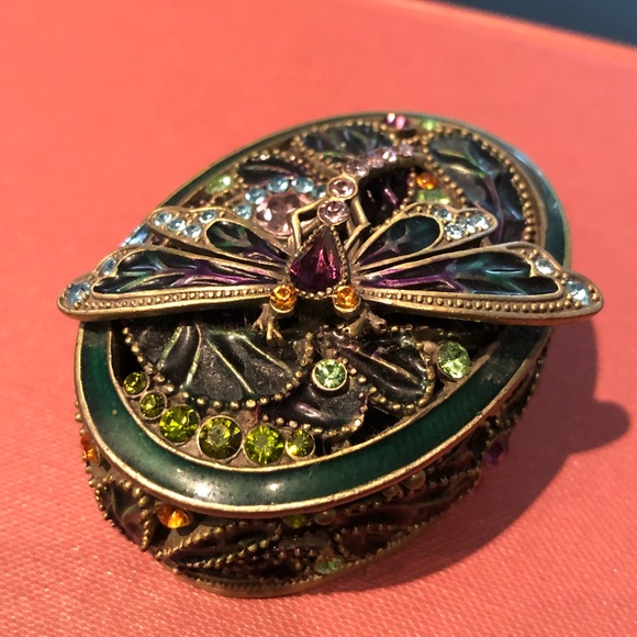 ❌SOLD❌ Swarovski Crystal Jewelry Box: Dragonfly - Picture 3 of 10